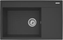 Pyramis Camea gránit mosogató 79x50 cm fekete 070058501 (070058501)