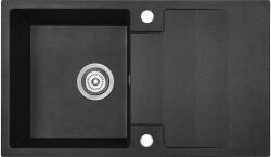 Kuchinox Rab gránit mosogató 76x44 cm fekete SBF711Y (SBF711Y)