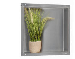 Balneo Wall-Box No Rim Inox süllyesztett polc 30 cm acél OB-IN2-NR (OBIN2NR)