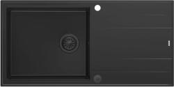 Quadron Evan graniteq mosogató 100x50 cm fekete HCQE10050U7_BLM_P2O