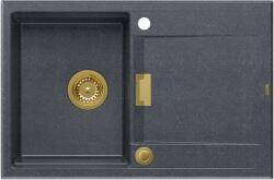 Quadron Owen graniteq mosogató 76x50 cm fekete HQO7650U8_PVDG1 (HQO7650U8PVDG1)