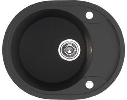 Laveo Dafne gránit mosogató 58x47 cm fekete SBD783T (SBD783T)