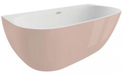 Polimat Risa fal mellé szerelhető fűrdőkád 160x80 cm ovális kétszínű 00480 (00480)