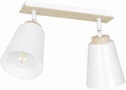 Emibig Atlas mennyezeti lámpa 2x15 W fehér-fa 724/2
