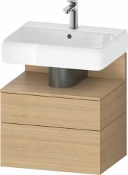 Duravit Qatego szekrény 59x47x59 cm mosdókagyló alá akasztható tölgy QA4393030300010