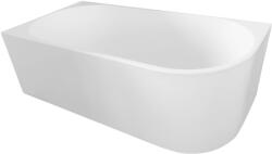 SAPHO Tibera fal mellé szerelhető fűrdőkád 170x80 cm ovális fehér E1026 (E1026)