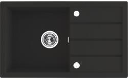 Laveo Trzynastka gránit mosogató 79x48 cm fekete SBP711T (SBP711T)