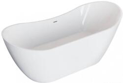 Polimat Abi térben álló kád 180x80 cm ovális fehér 00039 (00039)