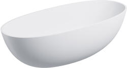 Omnires Shell M+ térben álló kád 175x78 cm ovális fehér SHELL175WWBM (SHELL175WWBM)