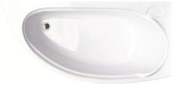 Besco Mini sarokkád 150x69 cm jobboldali fehér #WAM-150-MNP