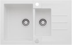 Alveus Rock gránit mosogató 78x48 cm fehér 1217011 (1217011)