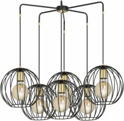 Emibig Albio függőlámpa 6x15 W fekete-arany 144/6