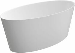 Omnires M+ térben álló kád 159x72 cm ovális fehér ROMA159BP (Roma159BP)