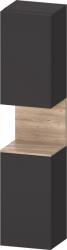 Duravit Qatego szekrény 40x36x176 cm oldalra akasztható grafit QA1346L55800000