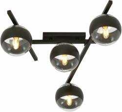 Emibig Smart Stripe mennyezeti lámpa 4x10 W fekete-átlátszó 1105/4