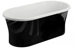 Polimat Amona New fal mellé szerelhető fűrdőkád 150x75 cm ovális kétszínű 00058 (00058)