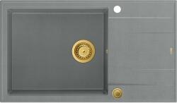 Quadron Evan graniteq mosogató 86x50 cm szürke/grafit/onix HCQE58650U5_PVDG1_P2O