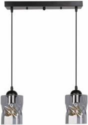 Candellux Felis függőlámpa 2x60 W fekete-füst színű 32-00132