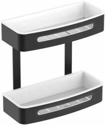 Stella fürdőszoba polc 29 cm fehér-fekete 16.071-B (16071B)