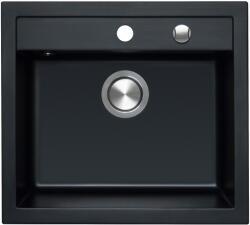 BERG Hobart gránit mosogató 56.5x51 cm fekete BRQ19104 (BRQ19104)