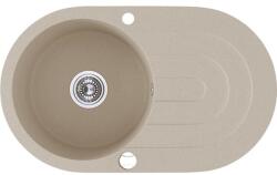 Laveo Dafne gránit mosogató 78x47 cm bézs SBD481T (SBD481T)