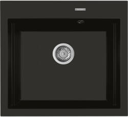 Oltens Gravan gránit mosogató 57x51.5 cm fekete 72000300 (72000300)