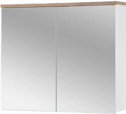 Comad Bali White szekrény 80x20x69.4 cm tükörrel fehér-tölgy BALI WHITE 841 FSC