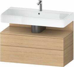 Duravit Qatego szekrény 99x47x59 cm mosdókagyló alá akasztható tölgy QA4395030300010