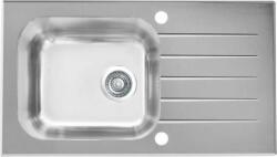 Alveus Vitro üveg és acél mosogató 78x43.5 cm acél 1130528 (1130528)