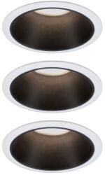 Paulmann Cole Coin beépített lámpa 3x6.5 W fehér-fekete 93402 (93402)