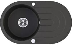 Laveo Dafne gránit mosogató 78x47 cm fekete SBD781T (SBD781T)