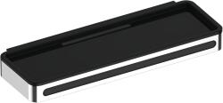 KEUCO Plan zuhanypolc beépített vízlehúzóval 28.8 cm fekete-króm 14959010037 (14959010037)