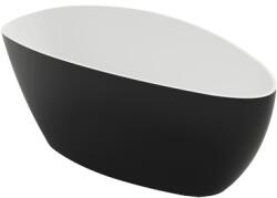 Omnires M+ térben álló kád 156x71 cm ovális fehér BARCELONA156BCP (BARCELONA156BCP)