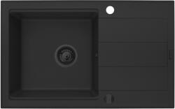 Pyramis Sparta Plus gránit mosogató 78x48 cm fekete 070175802 (070175802)