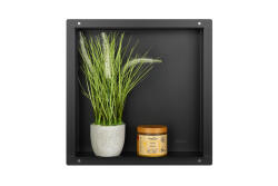 Balneo Wall-Box No Rim Black süllyesztett polc 30 cm fekete OB-BL2-NR (OBBL2NR)