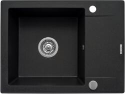 Pyramis Korfu gránit mosogató 62x46 cm szürke/grafit/onix 070060501 (070060501)