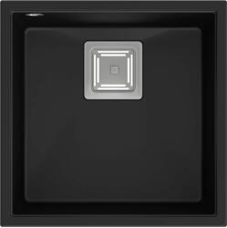Quadron David graniteq mosogató 42x42 cm fekete HQD4242U7-BS
