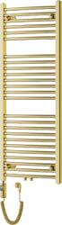 Mexen Ares, elektromos fűtőelem 1200x500 mm + fűtőrúd 600 W, arany fényes, W102-1200-500-2600-50 (W102-1200-500-2600-50)