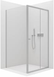Cerano Varone, zuhanykabin tolóajtóval 140 (ajtó) x 100 (fal) x 195 cm, 6mm átlátszó üveg, króm profil, CER-CER-DY505-140100 (CER-CER-DY505-140100)