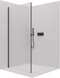 Cerano Porte, zuhanyozó paraván a zuhanysarokhoz 70x195 cm, 8 mm átlátszó üveg, fekete profil, CER-CER-413450 (CER-CER-413450)