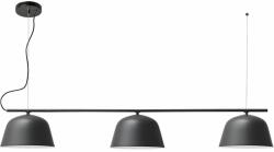 Toolight Szerszámlámpa, mennyezeti lámpa 3xE27 APP1478-3CP, fekete matt, OSW-02420 (OSW-02420)