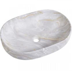 Cerano Deno, kerámia munkalap mosogató 590x410x145 mm, világos márvány, CER-CER-432956 (CER-CER-432956)