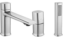 Laveo Tores, 3-lyukú fürdőcsaptelep, króm, LAV-BVT_013D (LAV-BVT_013D)
