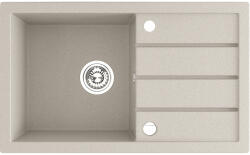 Laveo Trzynastka, 1 kamrás gránit mosogató 790x480x185 mm, bézs, LAV-SBP_411T (LAV-SBP_411T)