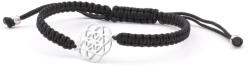 Beneto Exclusive Beneto Brățară elegantă neagra cabala din șiret mandala AGB545