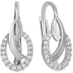 Soliter Brilio Cercei moda din aur alb cu cristale 239 001 00797 07
