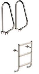 Eichenwald Ideal - Tina kétrészes 3 fokozatú rozsdamentes nemesacél medence létra AISI 316