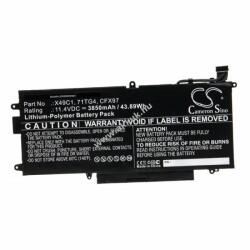 VHBW Helyettesítő akku Dell Latitude 5289 2-in-1 3850mAh