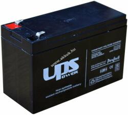 UPS Power Ólom akku (UPS POWER) helyettesíti: 12V 7, 2Ah típus BT7.2-12 (csatlakozó: F1)