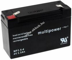 Multipower Ólom akku 4V 3, 5Ah (Multipower) típus MP3, 5-4